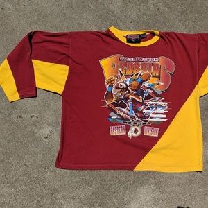 VTG Washington Redskins All Over Print T-Shirt XL